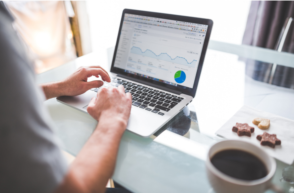 Whitely Recruiting Partners - Software Salesman Working on Computer